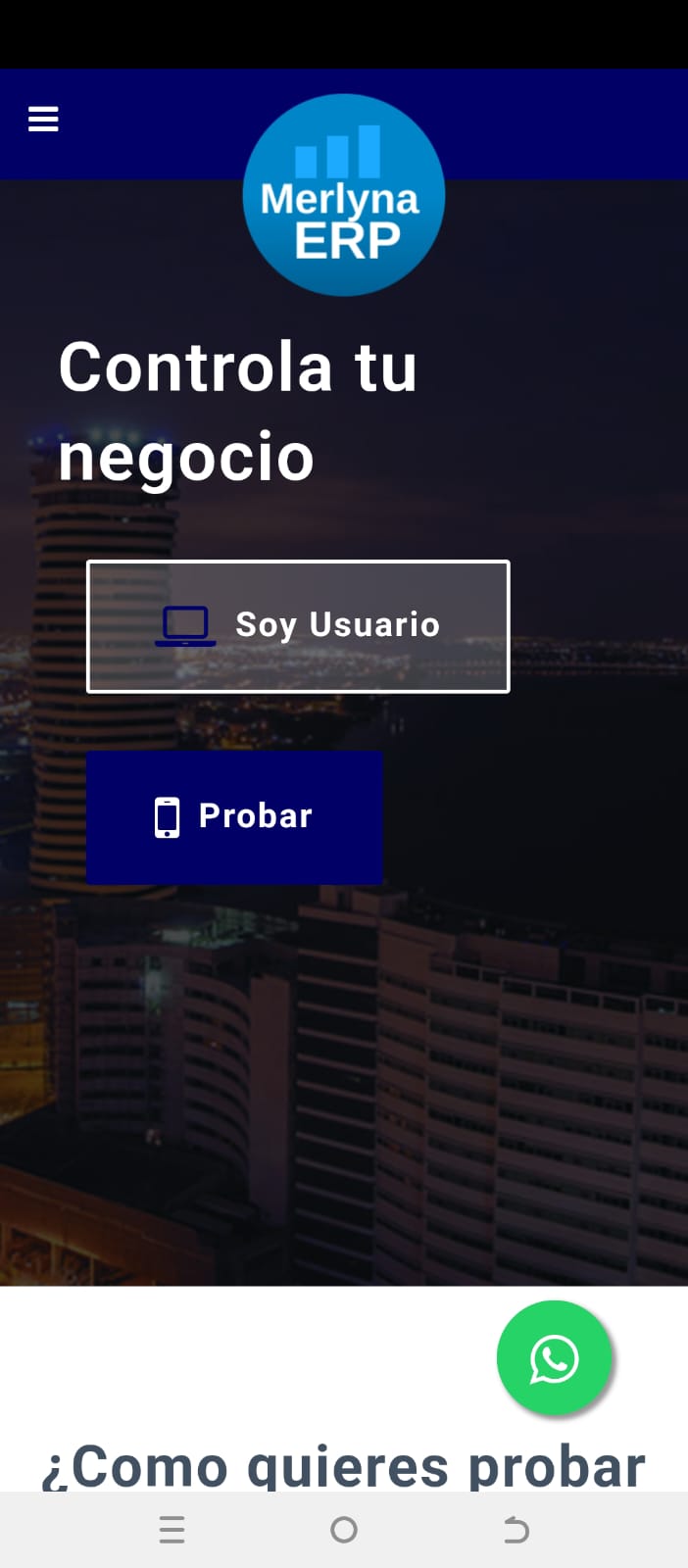 Merlyna Landing Page